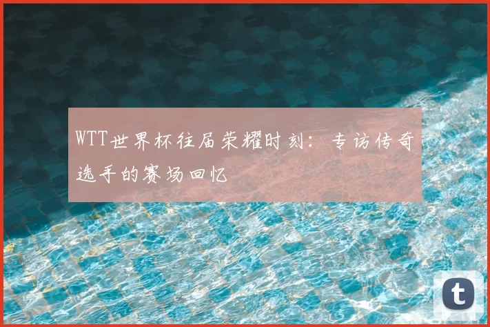 WTT世界杯往届荣耀时刻：专访传奇选手的赛场回忆